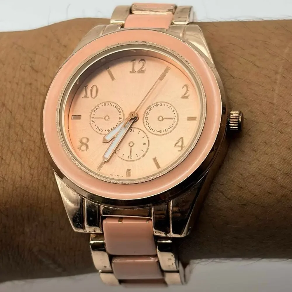 Rose Gold & Pink Watch